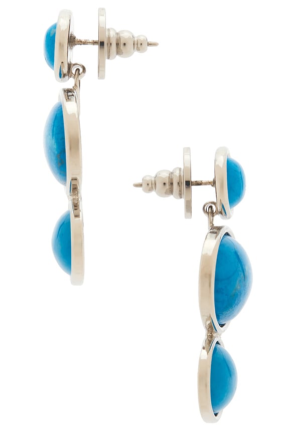 view 2 of 2 VEGA STONE リニアイヤリング in Turquoise