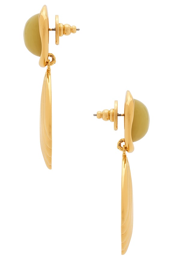 view 2 of 2 GOLDIE ドロップイヤリング in Lemon Jade