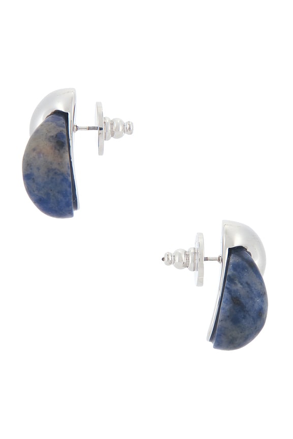 view 2 of 2 CLOUS D'OREILLES STELLA in Sodalite &Silver