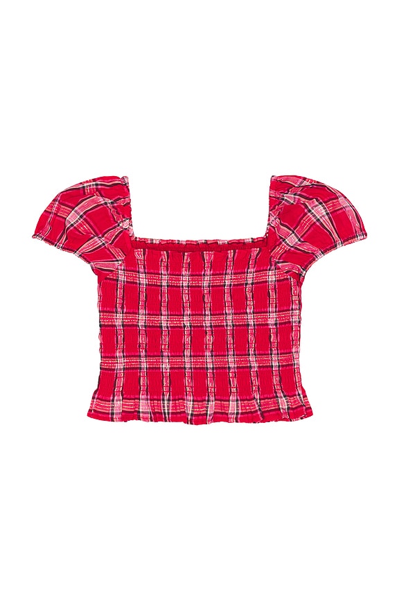 view 2 of 2 TOP MANCHES COURTES FABIELLE in Cherry Jubilee