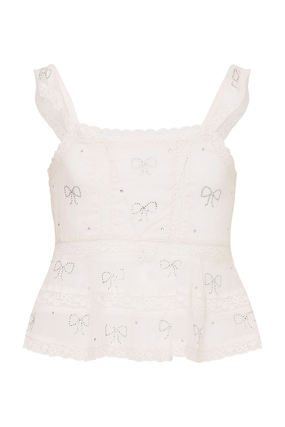 view 1 of 2 Kids Melsy Top in White