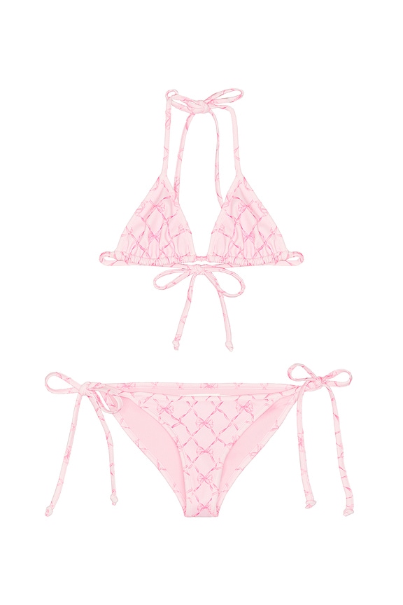 view 1 of 2 Tween Dannie Bikini in Pink Peppermint
