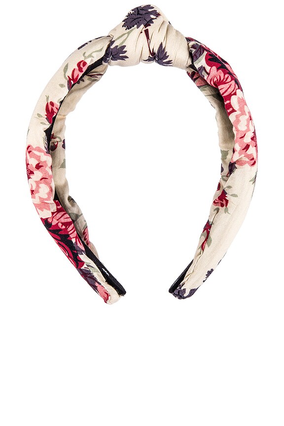 view 2 of 3 x Lele Sadoughi Ruched Headband in Malbec