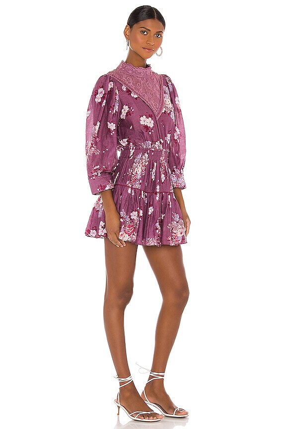 view 2 of 4 Viola Dress in Merlot Dusk