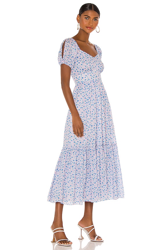 view 2 of 5 Angie Dress in Crushed Blueberries