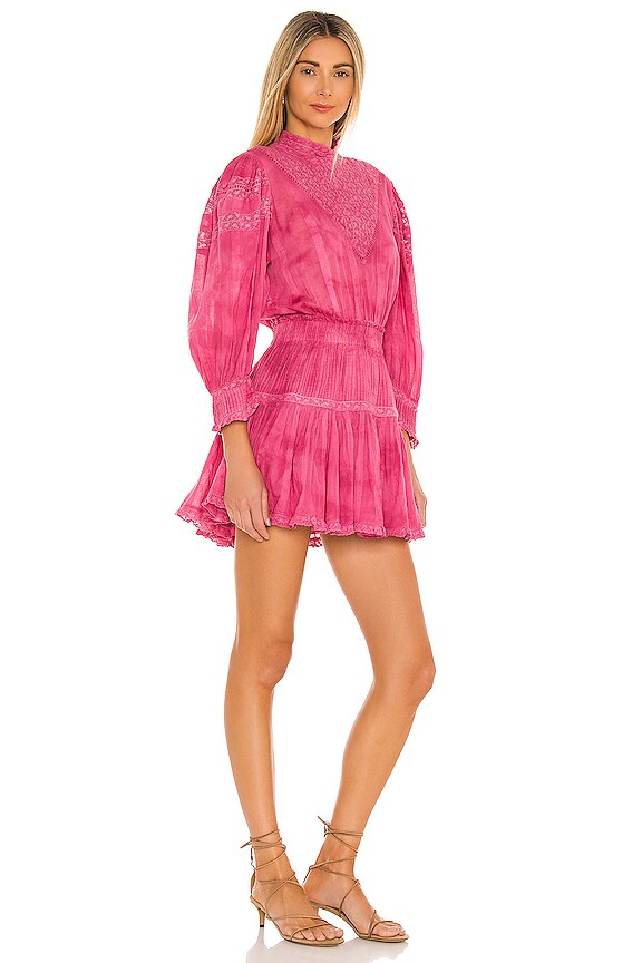 view 2 of 3 Viola Dress in Bordeaux