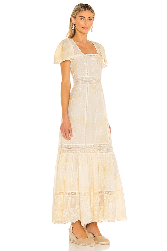 view 2 of 3 Norma Dress in Lemon Drop Hand Dye