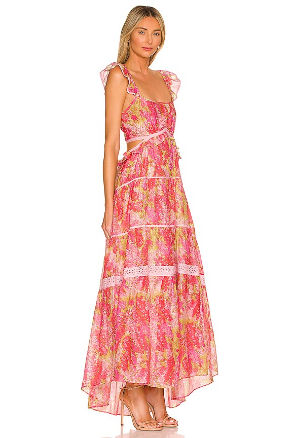 view 2 of 3 Madsen Dress in Swaying Coral