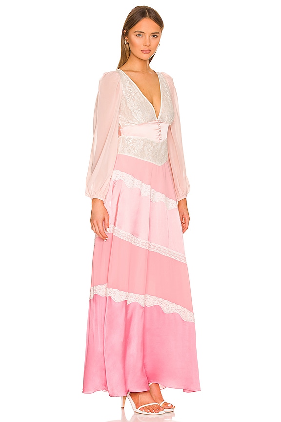 view 2 of 3 Kinsler Dress in Pastel Pink Colorblock