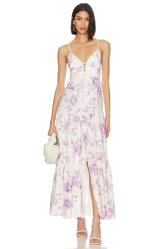 LoveShackFancy Garnita Dress in Spanish Lilac | REVOLVE