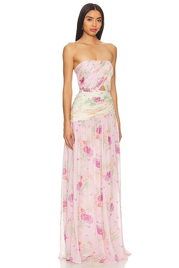 view 2 of 3 ROBE MAXI PINTIL in Garden Sunset