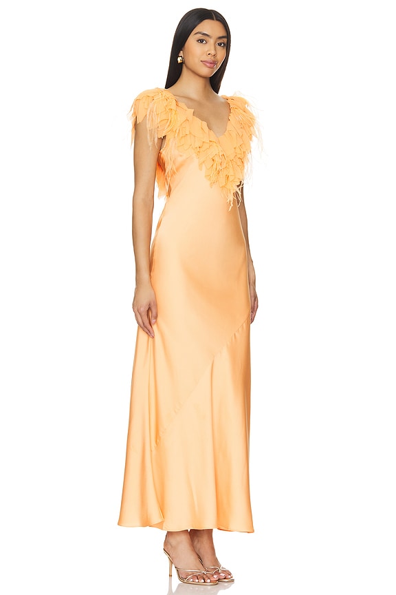 view 2 of 3 ROBE MAXI MANOTA in Tangerine