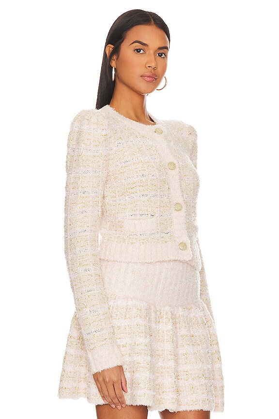 view 2 of 5 Saxson Cardigan in Cream Puff Pink