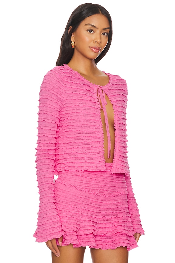 view 2 of 5 Celosia Cardigan in Lovestruck Pink