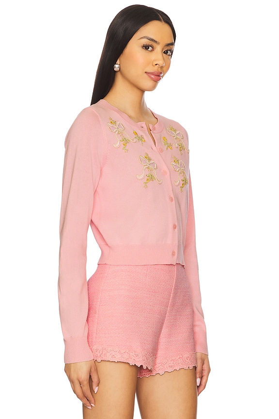 view 2 of 5 Nadima Cardigan in Amaranth Pink