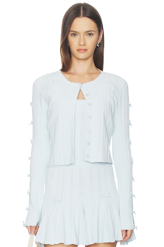 view 2 of 6 Zoriah Cardigan in Icicle Blue