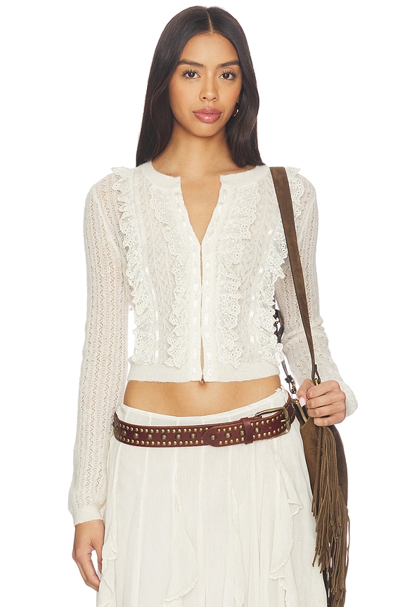 view 1 of 5 Melisse Cardigan in White