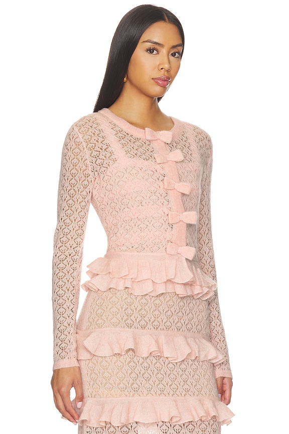 view 2 of 4 Galle Cardigan in Parlor Rose