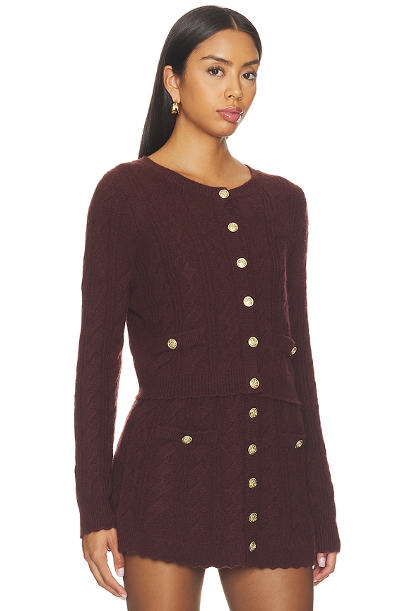 view 2 of 4 Eugenie Cardigan in Cinnabar