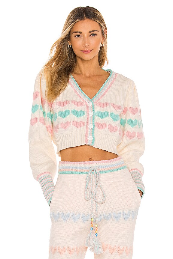 view 1 of 4 Buena Cropped Cardigan in Fairy Forest