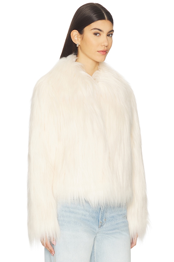 view 2 of 5 Fallon Faux Fur Jacket in Ivory
