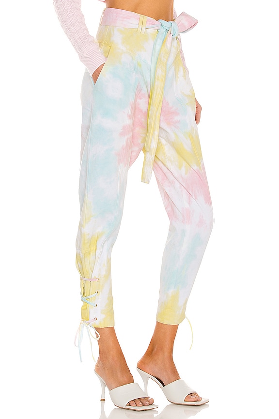 view 2 of 4 Tao Pant in Rainbow Radial Tie Dye