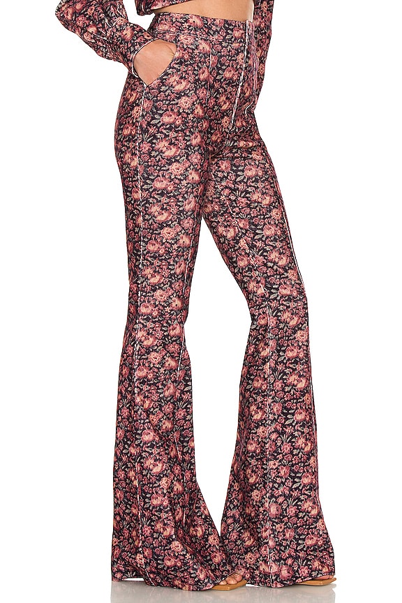 view 2 of 4 Meyerson Flared Pant in Blushing Berries