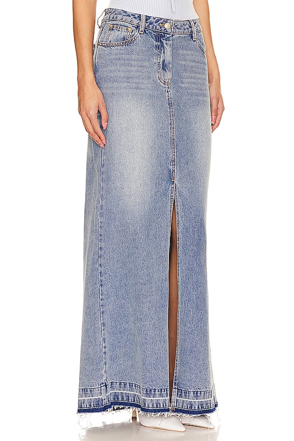 view 2 of 4 Risia Skirt in Montauk Blue