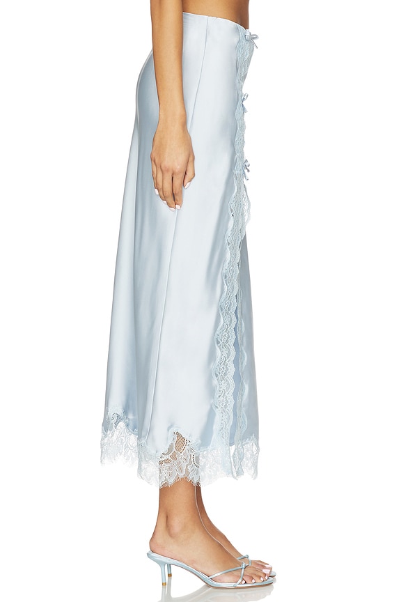 view 2 of 6 Calder Skirt in Airy Blue