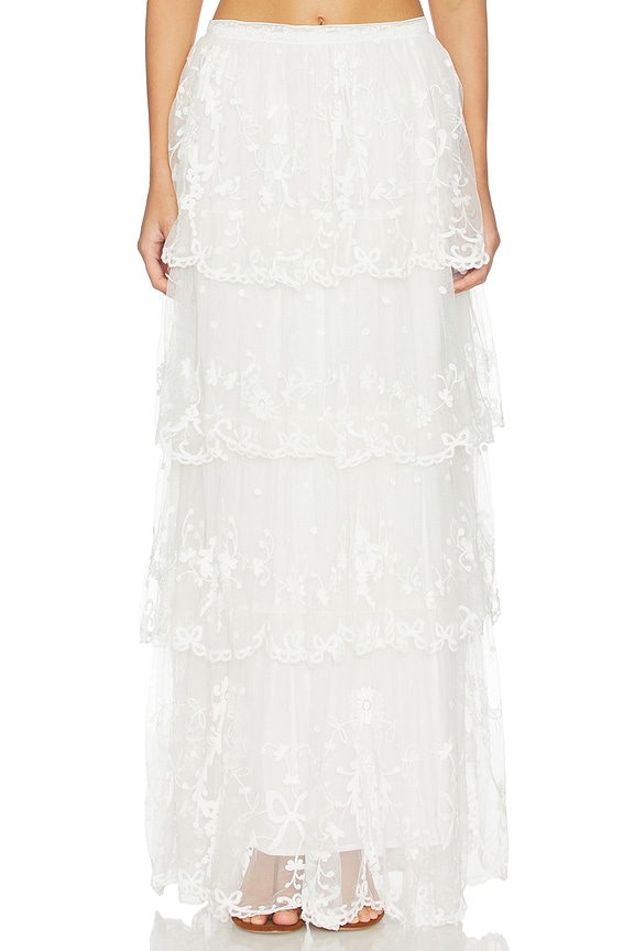 view 1 of 6 Celesa Skirt in Ivory