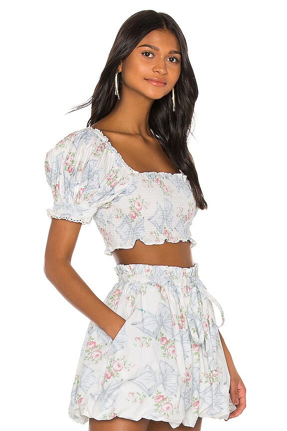 view 2 of 4 Calypso Top in Pastel Blue