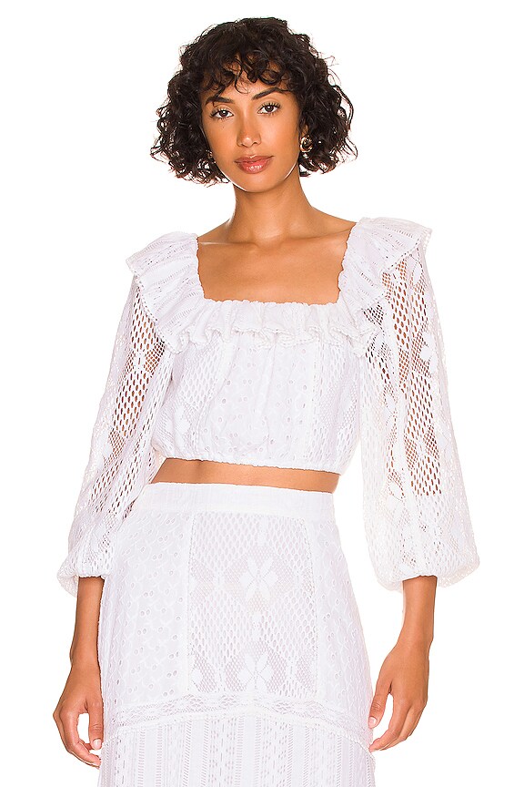 view 2 of 5 DORABELLA 탑 in True White