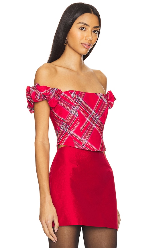 view 2 of 4 Maryjane Top in Cheery Red