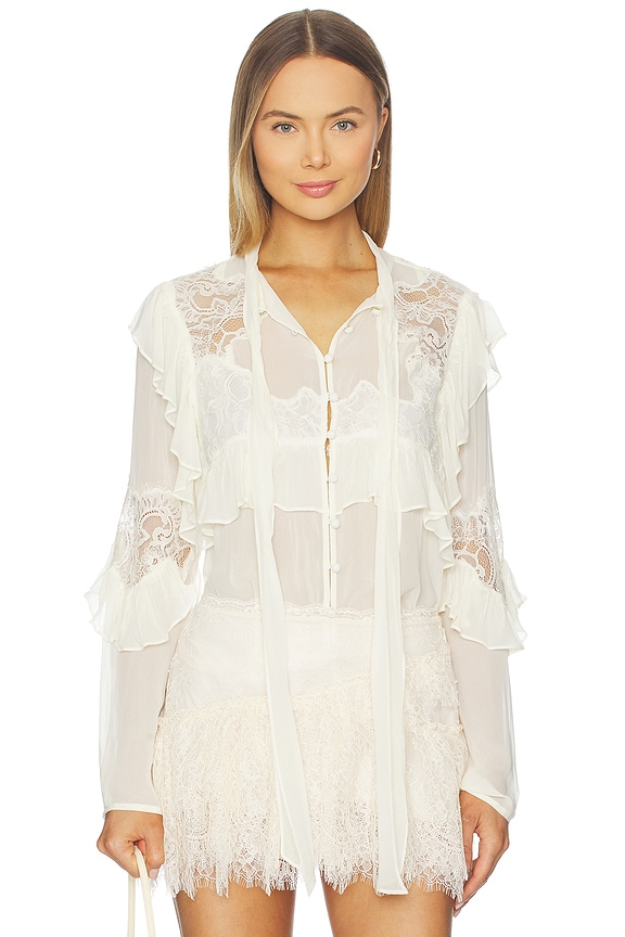 view 2 of 5 Farah Top in Ivory