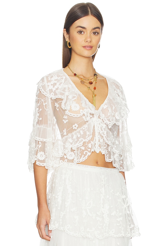 view 2 of 4 Vessia Top in Ivory