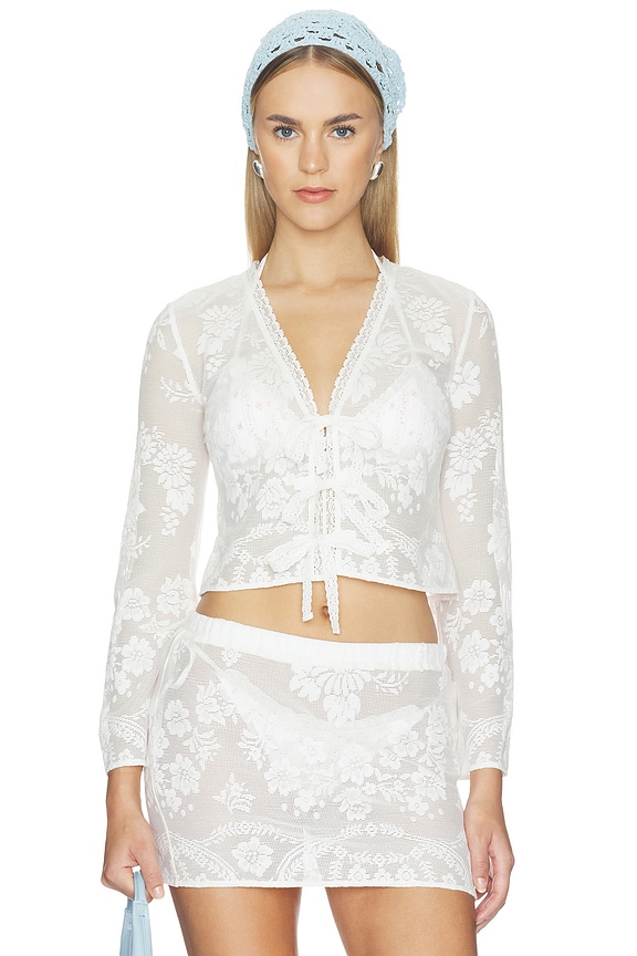 view 1 of 5 Stacellea Top in White
