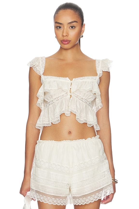 view 1 of 4 Linata Top in Ivory