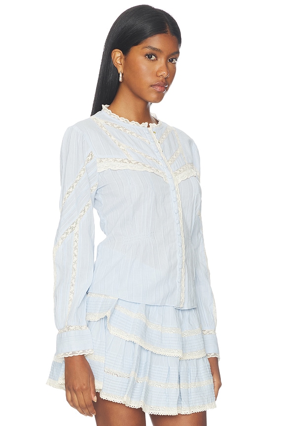 view 2 of 5 Miah Top in Chambray Sky
