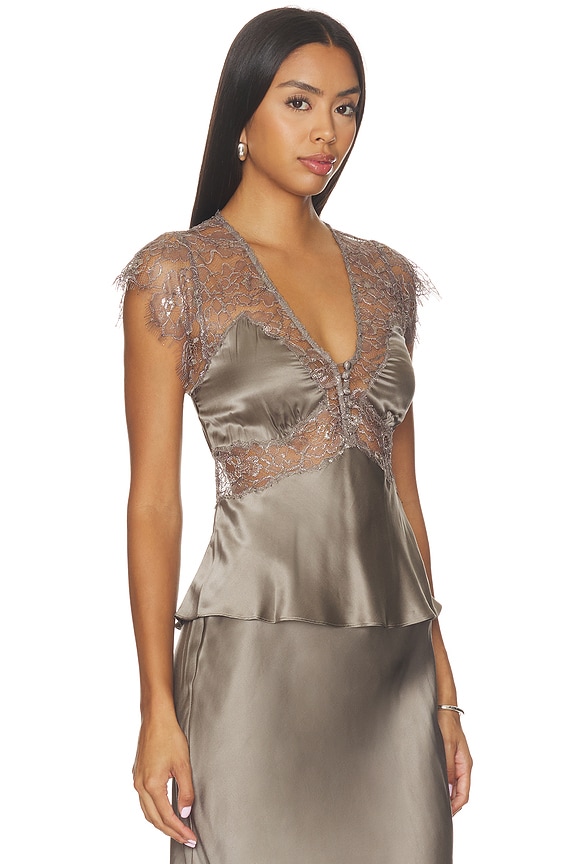view 2 of 5 VERELLE  탑 in Pewter Sky