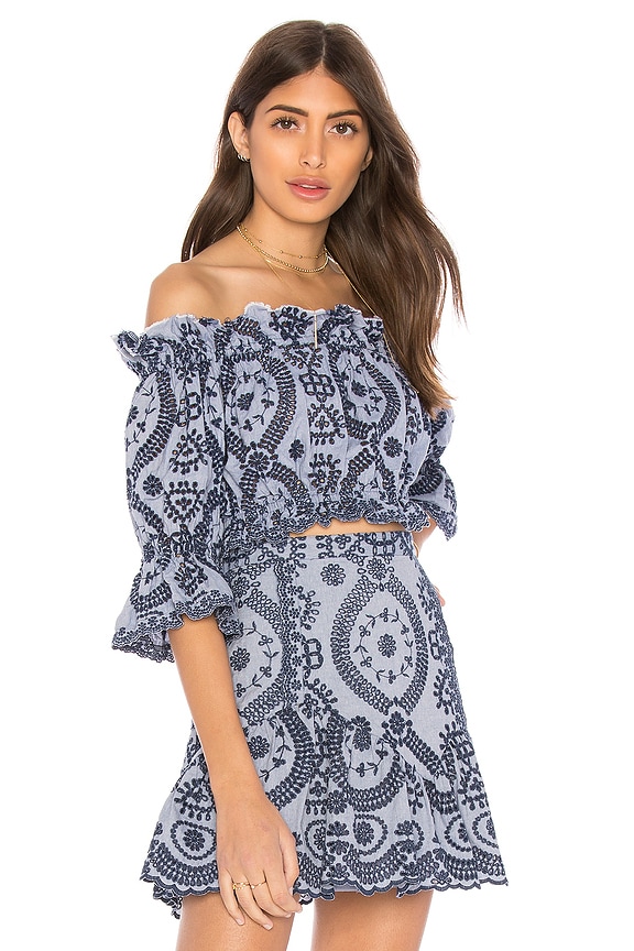 view 2 of 4 Carol Top in Light Chambray