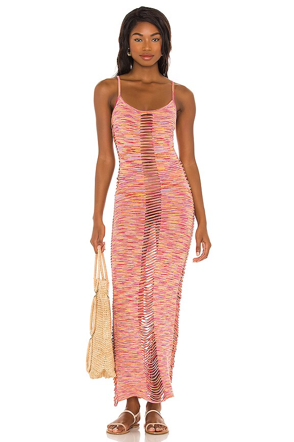 view 2 of 4 VESTIDO PUNTO ALESSANDRA in Purple Dye Stripe