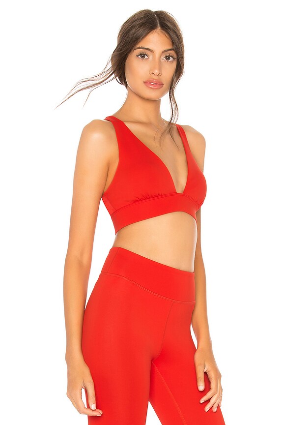 view 2 of 4 Claire Sports Bra in Fiery Red