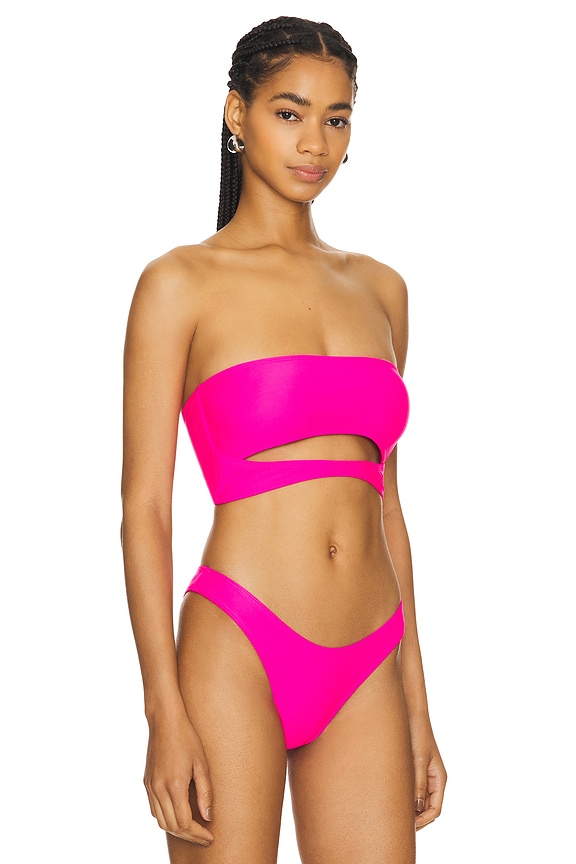 view 2 of 4 THE XENIA 탑 in Hot Pink