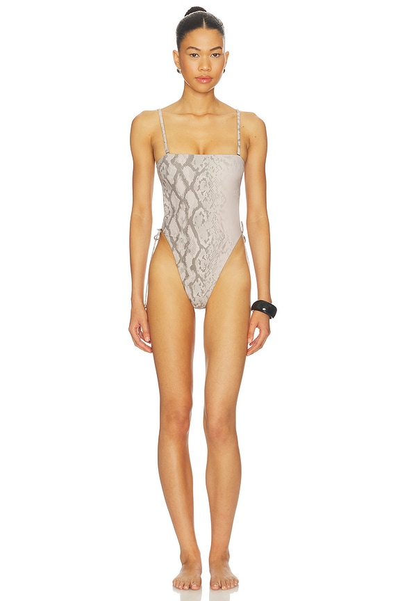 view 2 of 5 MAILLOT DE BAIN 1 PIÈCE THE SABINE in Sand Snake