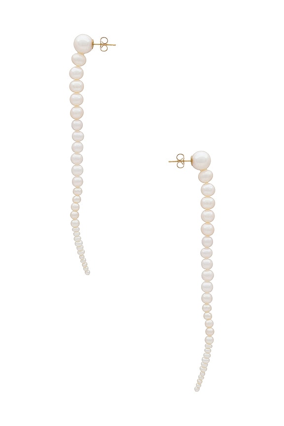 view 2 of 2 BOUCLES D'OREILLES in 14k Yellow Gold & Freshwater Pearl