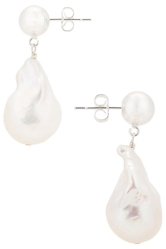 view 2 of 2 BRINCOS in Sterling Silver & Pearl