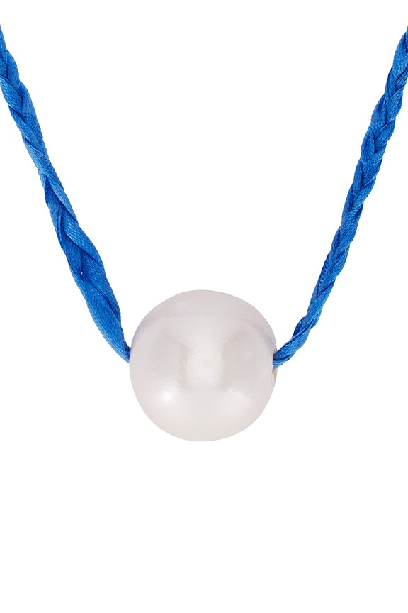 view 2 of 2 Uno Pearl On Silk Necklace in 14k Yellow Gold