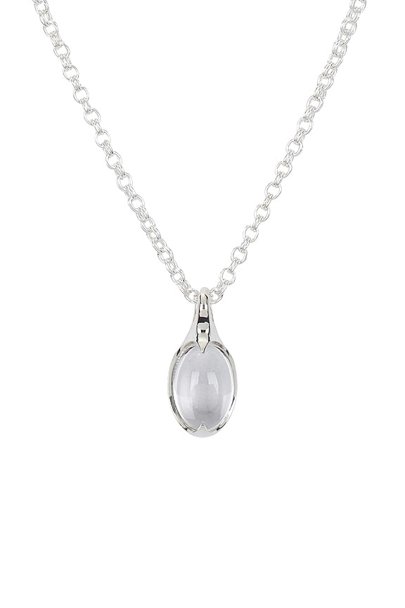 view 2 of 3 Crystal Orb Amulet Necklace in Sterling Silver