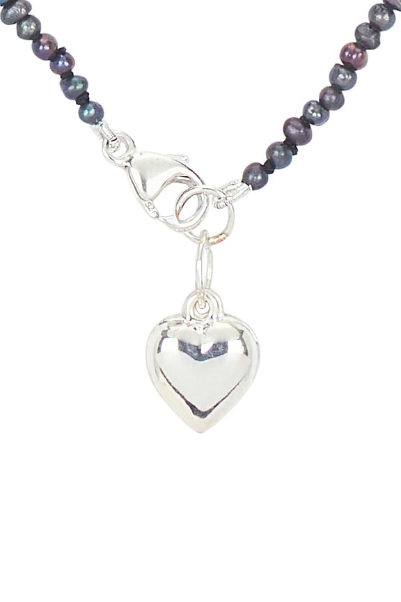 view 2 of 3 Puff Love Choker Necklace in Sterling Silver