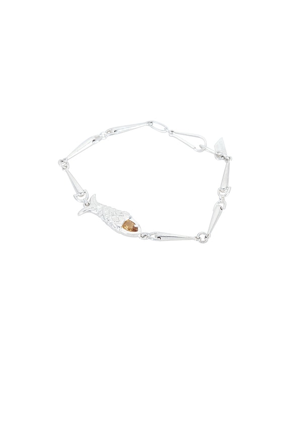 view 1 of 3 BRACELET PESCA in Sterling Silver & Marquise Citrine
